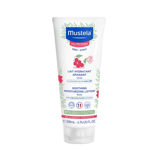 Zestaw Mustela Sun Sensitive, mleczko nawilżające, 200 ml + mleczko przeciwsłoneczne, SPF 50+, 100 ml