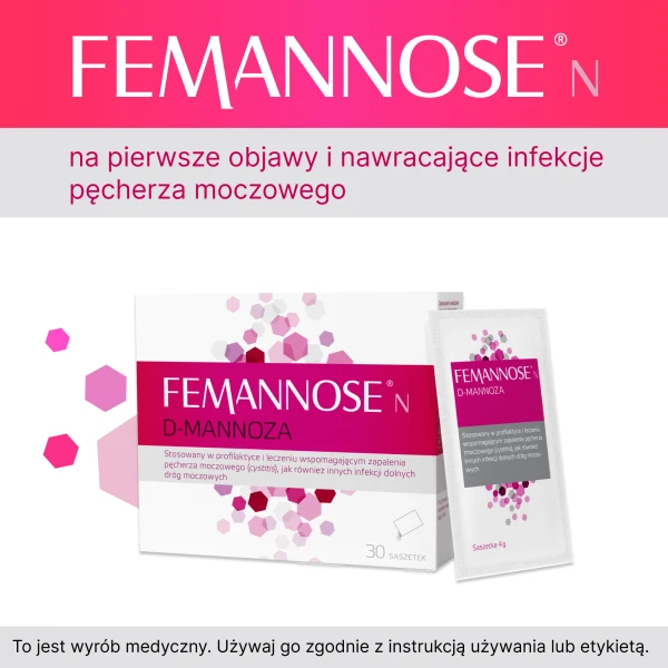 Femannose N, D-mannoza, 30 saszetek