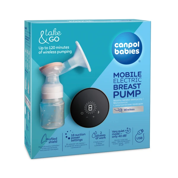 Canpol Babies Take&Go, mobilny laktator elektryczny