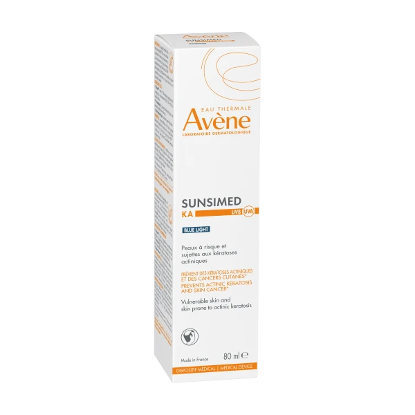 Avene SunsiMed KA, bardzo wysoka ochrona dla skóry wrażliwej i skłonnej do rogowacenia słonecznego, SPF 50+, 80 ml