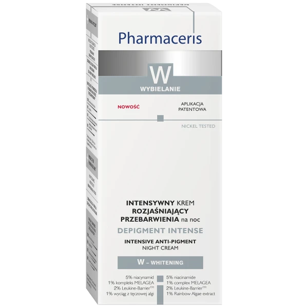 Pharmaceris Depigment Intense, krem na noc rozjaśniający przebarwienia, 50 ml