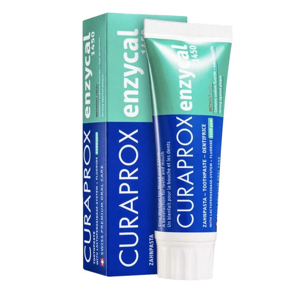 Curaprox Enzycal 1450, pasta do zębów z enzymami, 75 ml