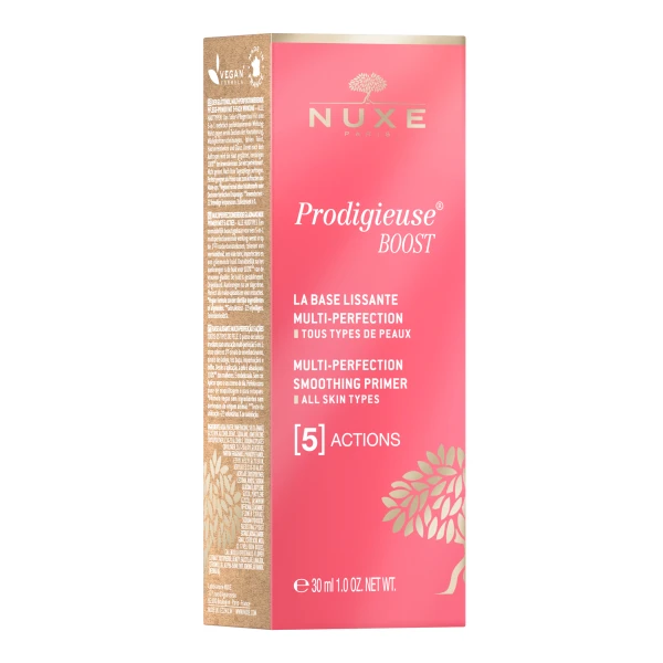 Nuxe Prodigieuse Boost, wygładzająca baza perfekcjonizująca 5w1, 30 ml