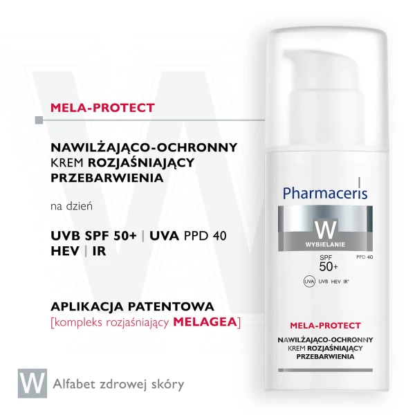 Pharmaceris W Melacyd, dermo-ochronny krem wybielający przebarwienia na dzień, SPF 50+, 50 ml