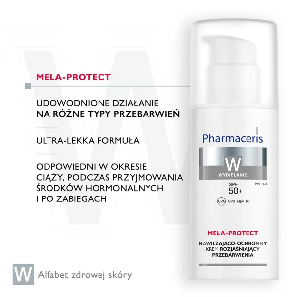 Pharmaceris W Melacyd, dermo-ochronny krem wybielający przebarwienia na dzień, SPF 50+, 50 ml