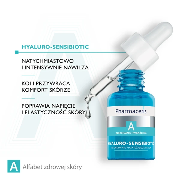Pharmaceris A, Hyaluro-Sensibiotic, Intensywne Nawilżające Serum, 30 ml