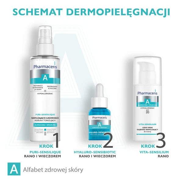 Pharmaceris A, Hyaluro-Sensibiotic, Intensywne Nawilżające Serum, 30 ml