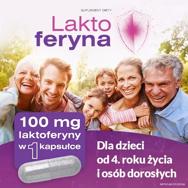 Laktoferyna, 15 kapsułek