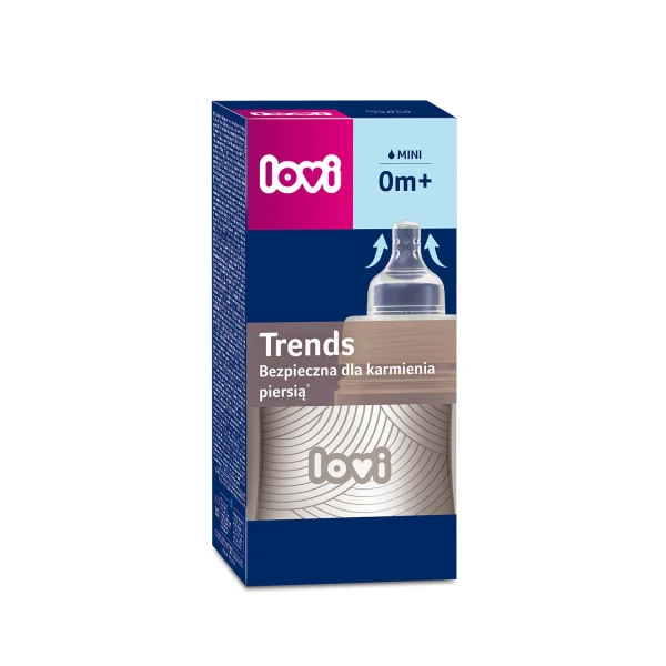 Lovi Trends, butelka ze smoczkiem dynamicznym, Harmony, od urodzenia, 120 ml