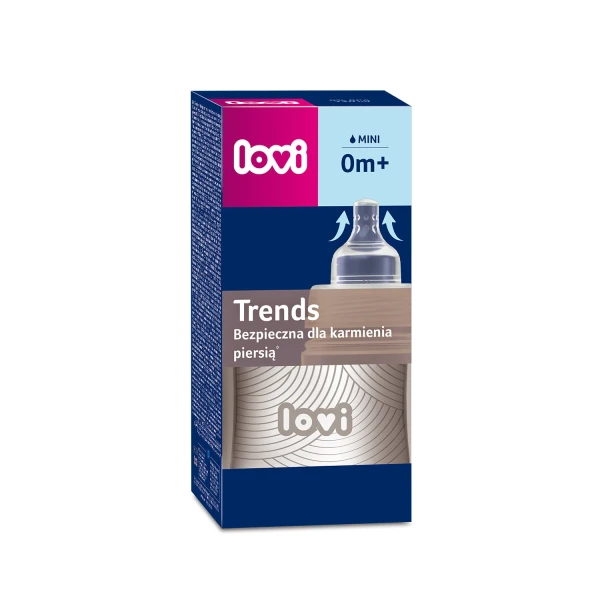 Lovi Trends, butelka ze smoczkiem dynamicznym, Harmony, od urodzenia, 120 ml