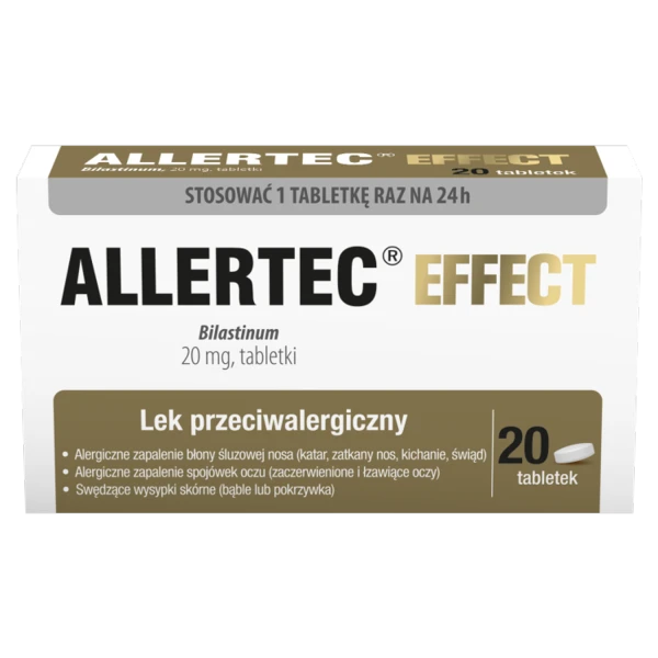 Allertec Effect 20 mg, 20 tabletek