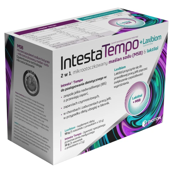 Intesta Tempo + Laxibiom, 10 saszetek