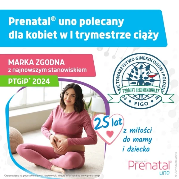 Prenatal Uno, 30 kapsułek + DHA, 30 kapsułek