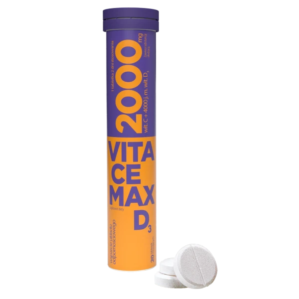 Vitacemax D3, 20 tabletek musujących
