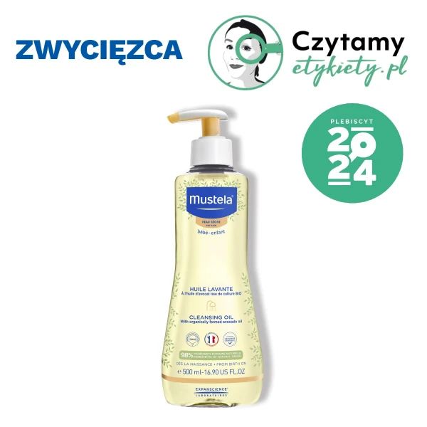 Mustela Bebe Enfant, olejek myjący, od urodzenia, skóra sucha, 500 ml