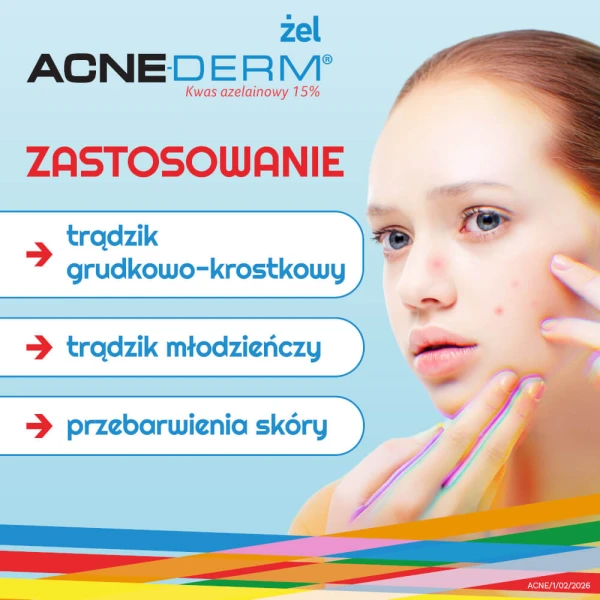 Acne-Derm, żel przeciwtrądzikowy i wybielający, 20 g