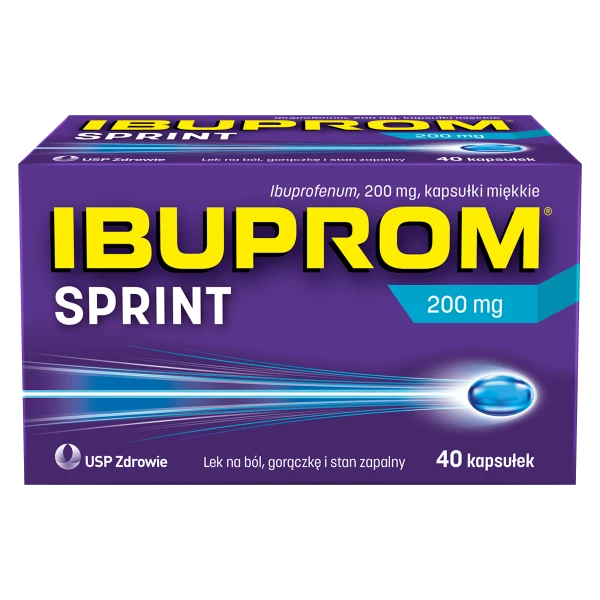Ibuprom Sprint 200 mg, 40 kapsułek miękkich
