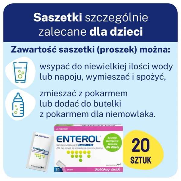 Enterol, 250 mg, 20 saszetek