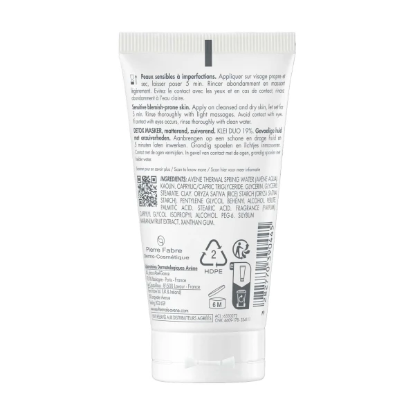 Avene Cleanance, maseczka oczyszczająca, 50 ml