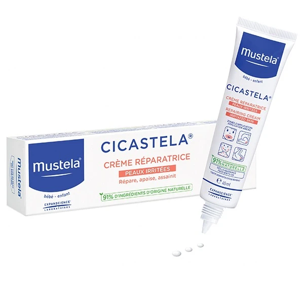 Mustela Cicastela, krem regeneracyjny od 1 dnia życia, 40 ml