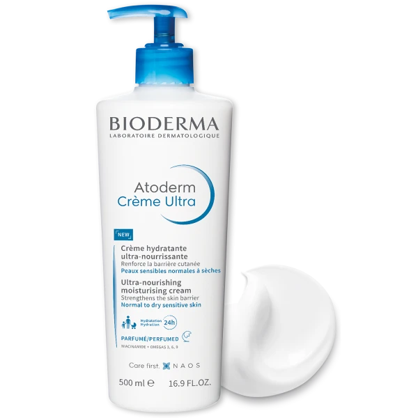 Bioderma Atoderm Creme Ultra Perfumed, ultranawilżający i wzmacniający krem, 500 ml