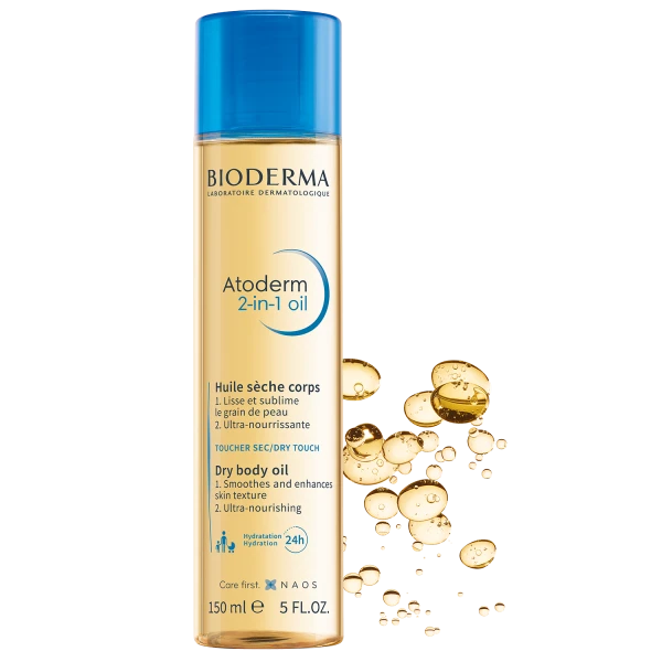 Bioderma Atoderm 2-in-1 Oil, suchy olejek do ciała, 150 ml
