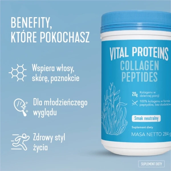 Vital Proteins Collagen Peptides, smak neutralny, 567 g