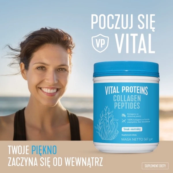 Vital Proteins Collagen Peptides, smak neutralny, 567 g