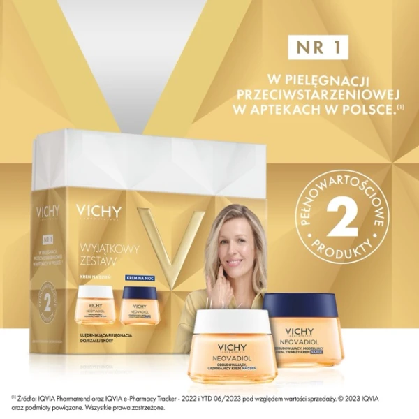 Vichy Neovadiol Peri-Menopause, ujędrniający krem na dzień, 50 ml + ujędrniający krem na noc, 50 ml