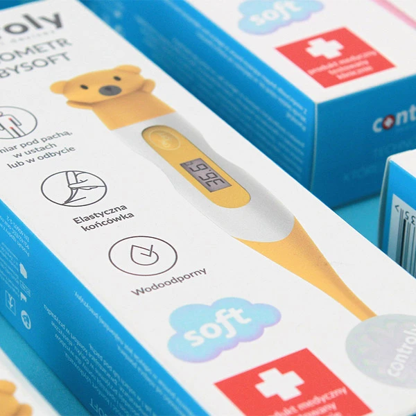 Controly BabySoft termometr elektroniczny, elastyczna końcówka Flexi, wodoodporny, 1 sztuka