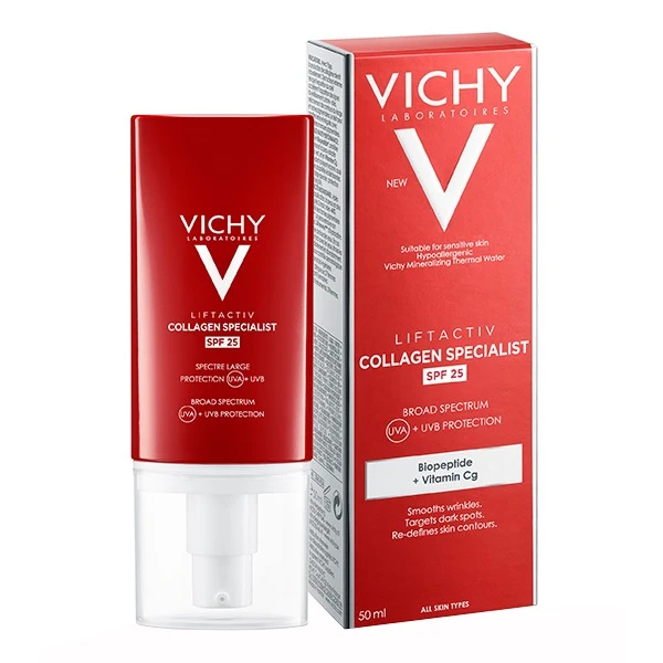 Vichy Liftactiv Collagen Specialist, krem redukujący zmarszczki, SPF 25, 50 ml