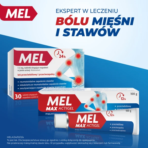 Mel Max 15 mg, 10 tabletek ulegających rozpadowi w jamie ustnej