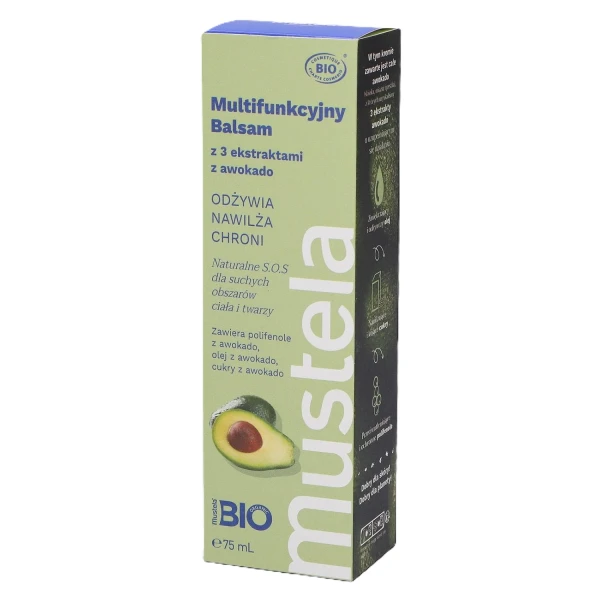 Mustela Bio, multifunkcyjny balsam z 3 ekstraktami z awokado, 75 ml