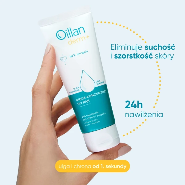 Oillan Derm+, krem-koncentrat do rąk, od 1 dnia życia, 75 ml