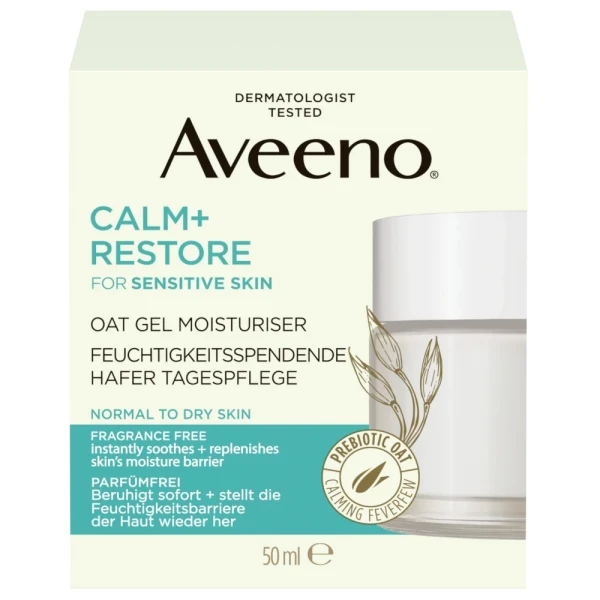 Aveeno Calm+ Restore, nawilżający żel-krem owsiany, 50 ml