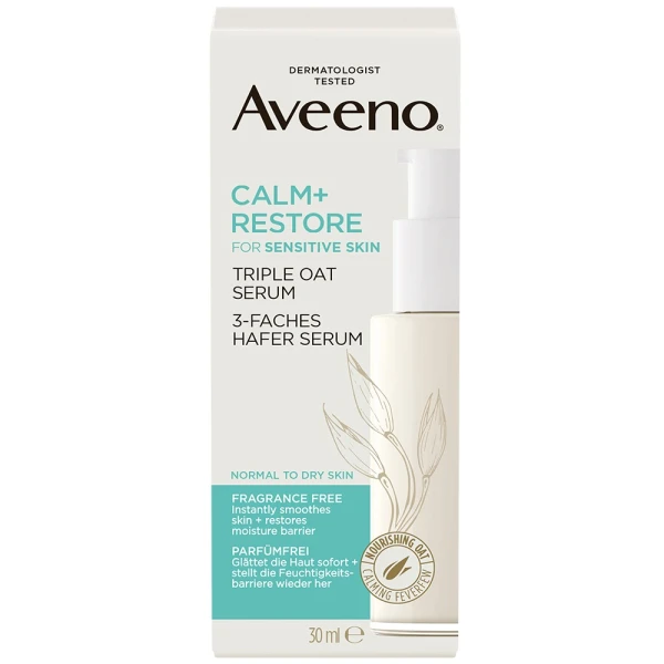 Aveeno Calm+ Restore, serum z potrójnym owsem, 30 ml