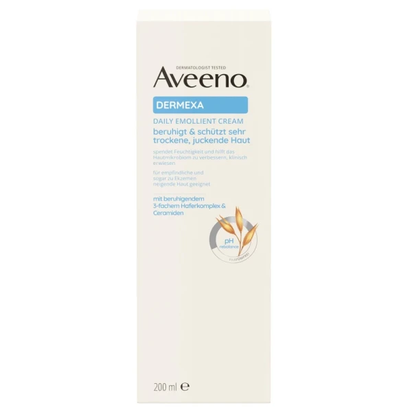 Aveeno Dermexa, krem emolientowy do swędzącej skóry, 200 ml