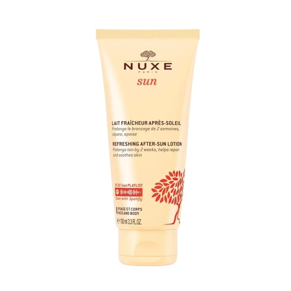 Zestaw Nuxe Sun, brązujący olejek do opalania, w sprayu, SPF 30, 150 ml + balsam po opalaniu, 100 ml