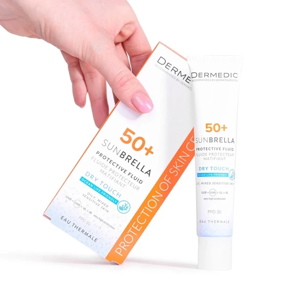 Dermedic Sunbrella, matujący krem ochronny, SPF 50+, 40 ml