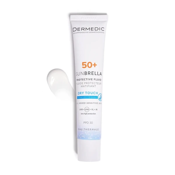Dermedic Sunbrella, matujący krem ochronny, SPF 50+, 40 ml