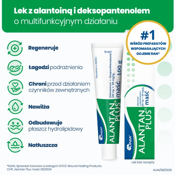Alantan Plus (20 mg+50 mg)/g, maść, 100 g