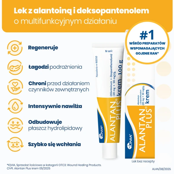 Alantan Plus (20 mg+50 mg)/g, krem, 100 g