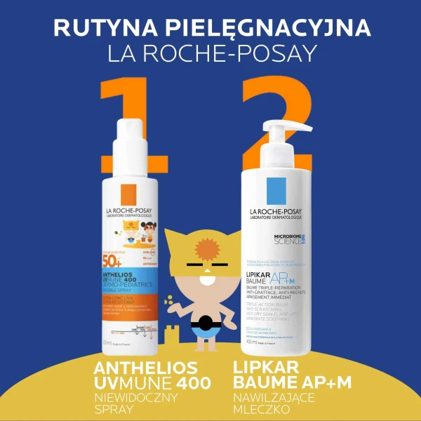 La Roche-Posay Anthelios UVMune 400 Dermo-Pediatrics, niewidoczny spray ochronny dla dzieci, SPF 50+, 200 ml