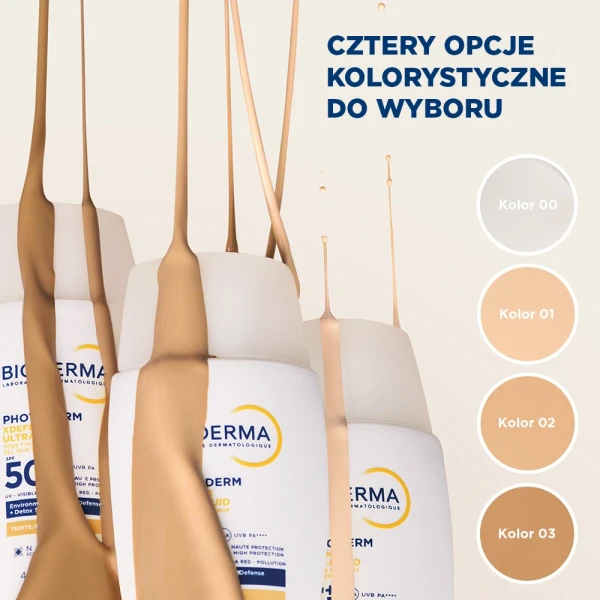 Bioderma Photoderm XDefense, ultralekki fluid o działaniu detoksykującym, kolor 01, SPF 50+, 40 ml