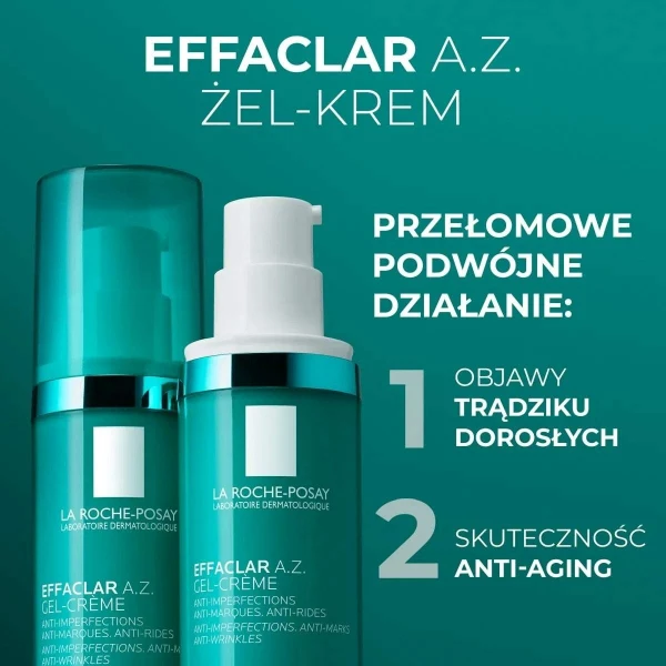 La Roche Posay Effalcar A.Z., żel-krem o podwójnym działaniu, 40 ml
