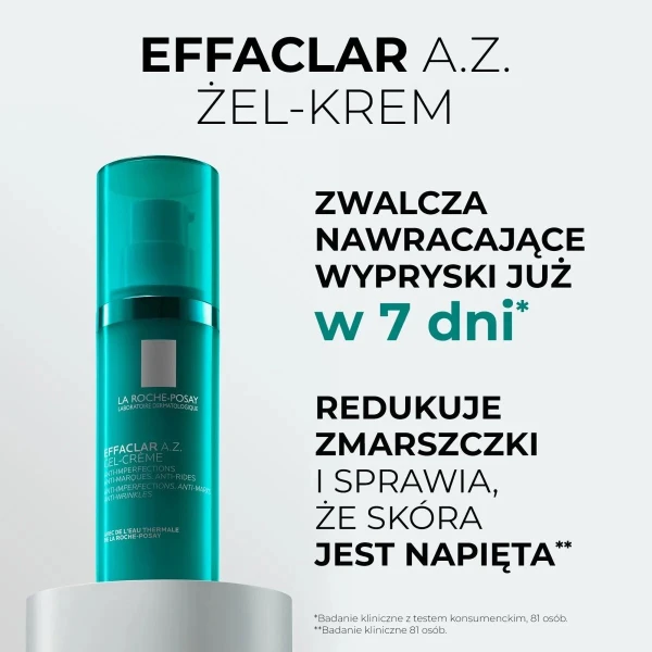 La Roche Posay Effalcar A.Z., żel-krem o podwójnym działaniu, 40 ml