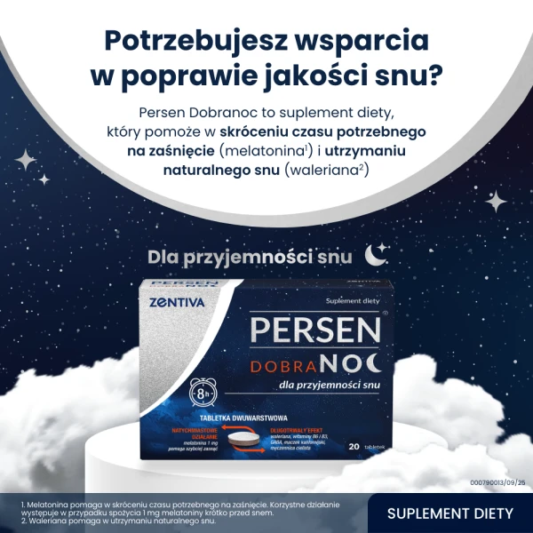 Persen Dobranoc, 20 tabletek