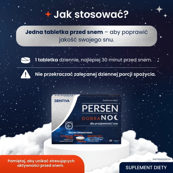 Persen Dobranoc, 20 tabletek