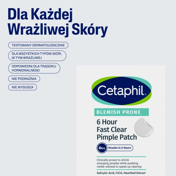 Cetaphil Blemish Prone, plastry na wypryski, 24 sztuki
