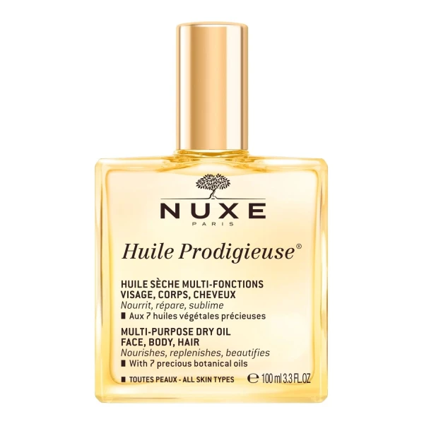Zestaw Nuxe Huile Prodigieuse, suchy olejek, 100 ml + szampon, 30 ml + olejek pod prysznic, 100 ml